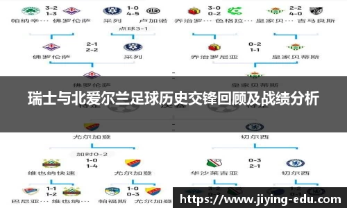 瑞士与北爱尔兰足球历史交锋回顾及战绩分析