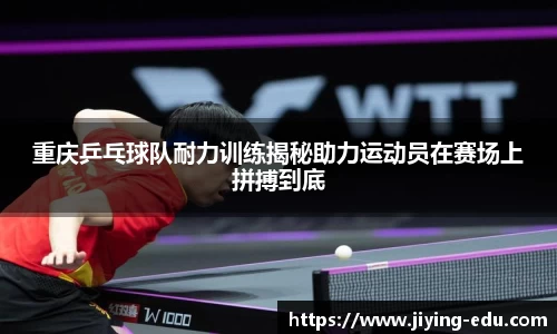 重庆乒乓球队耐力训练揭秘助力运动员在赛场上拼搏到底